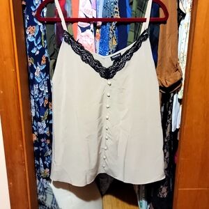 Torrid flowy button tank top